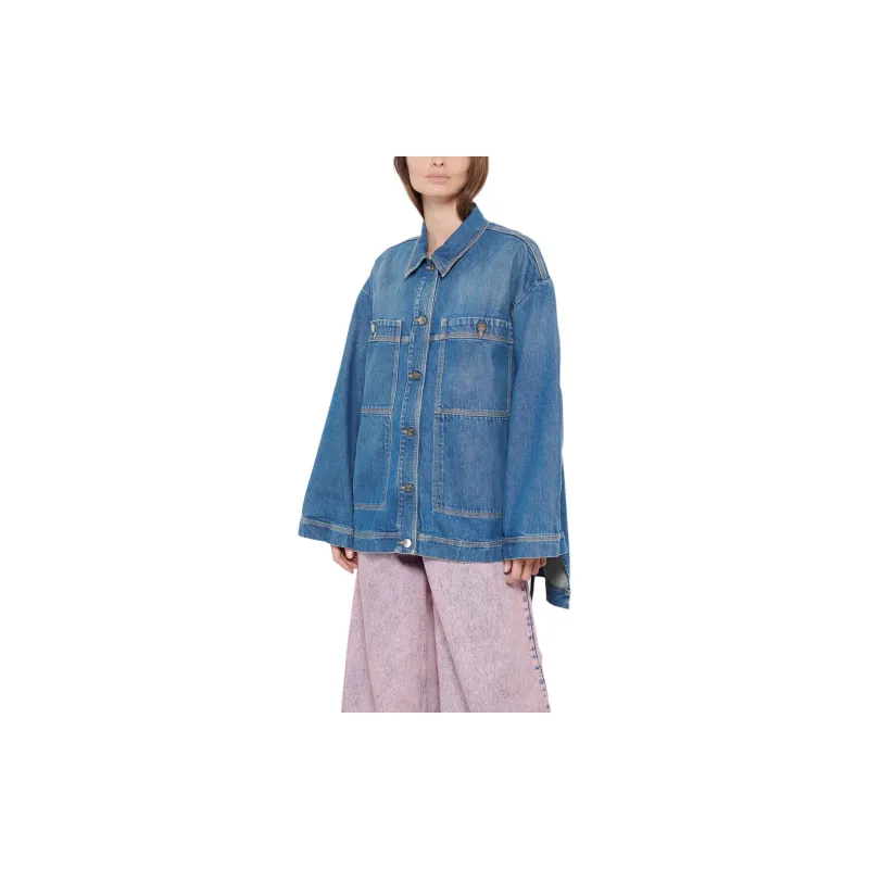 CLOSED Drawstring hem Denim Jacket-2