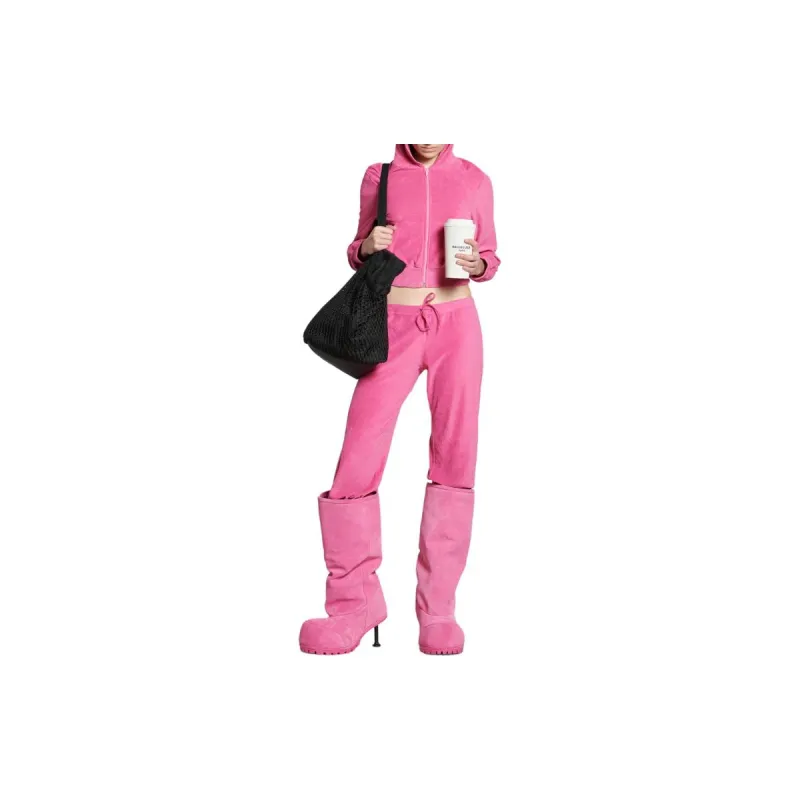 Balenciaga Tracksuit Jacket 'Dark Pink'-2