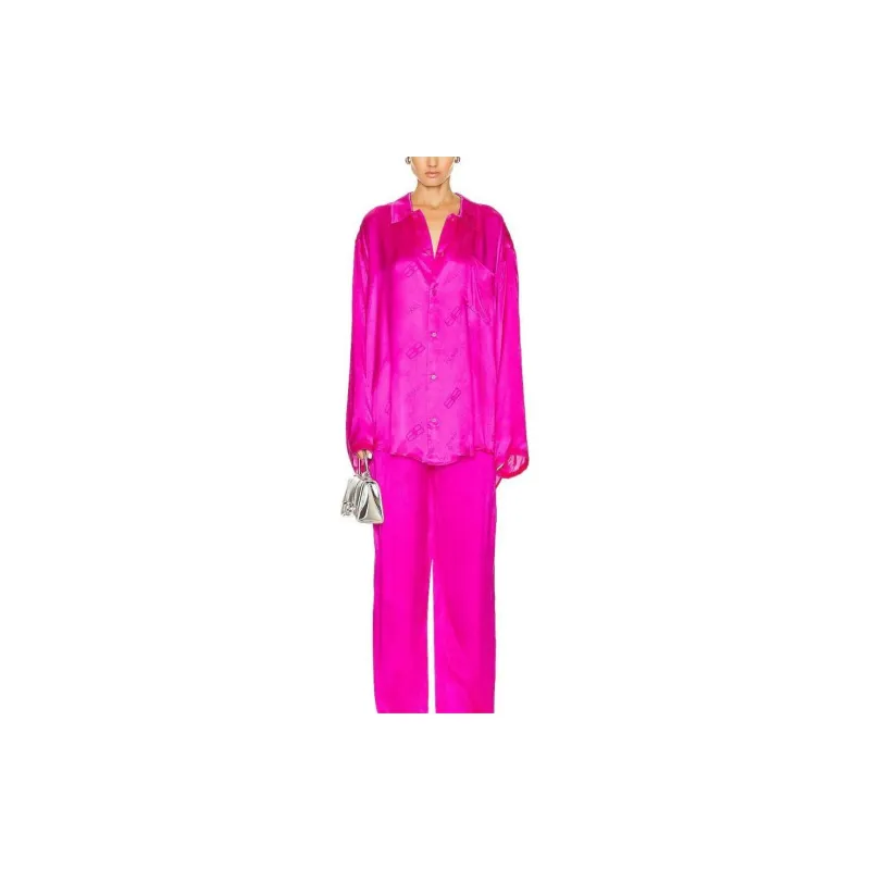 Balenciaga Collared Button Up Shirt-1