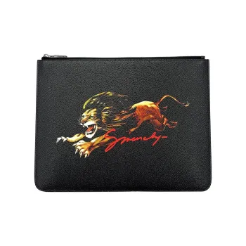 Givenchy Calfskin Clutch Men's Black