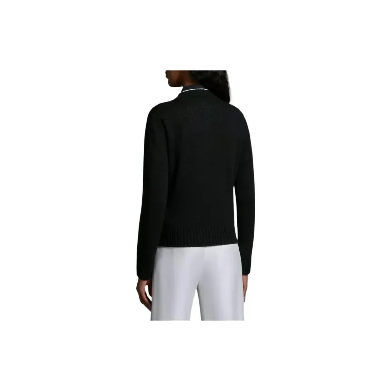 Moncler Logo Embroidered Knit Jumper-2