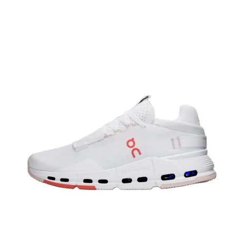 On Cloudnova Running Shoes Men Low-Top White