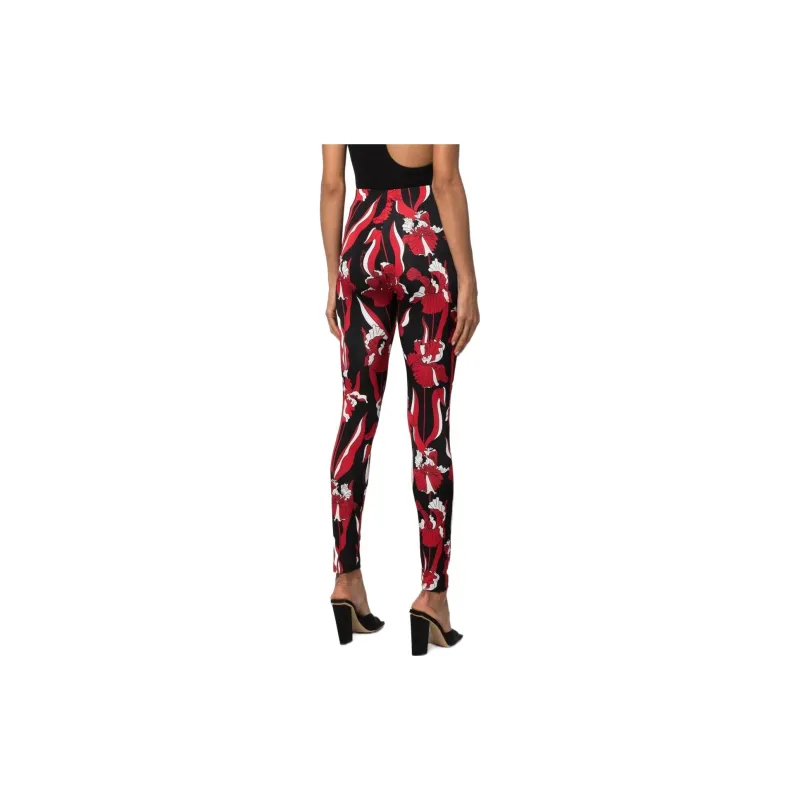 MOSCHINO Leggings Women's Black Red-2