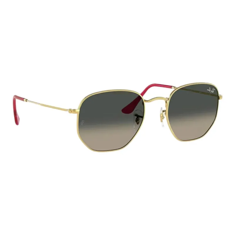 RayBan Metal Irregular Shape Sunglasses Kids' Gold-1