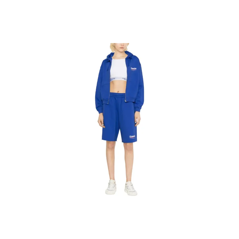 Vetements Logo Printed Elastic Waistband Shorts-1