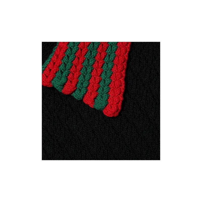 GUCCI Web trim Crochet knit Cardigan-5