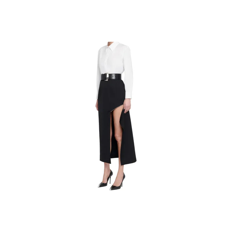 Alexander McQueen Long Sleeved Buttoned Poplin Shirt-4