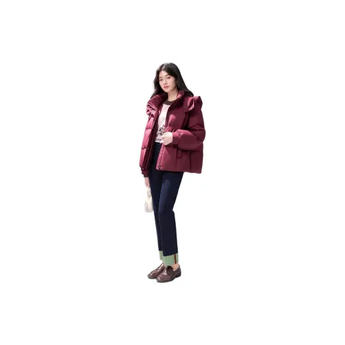 Qiushui Yiren Down Jackets Women's Maroon