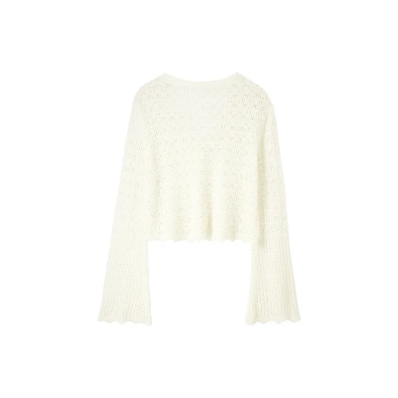 SENTUBILA Cropped Coats Women's Porcelain White-1