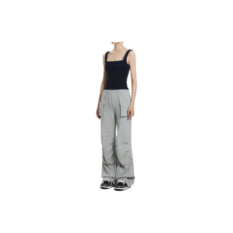 CALVIN LUO Spring And Summer Collection Cargo Pants Women's Gray-5