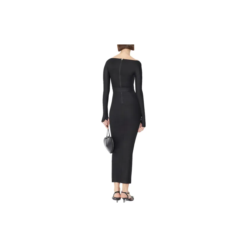 Alaia Long-Sleeved Dresses Women's Black-1