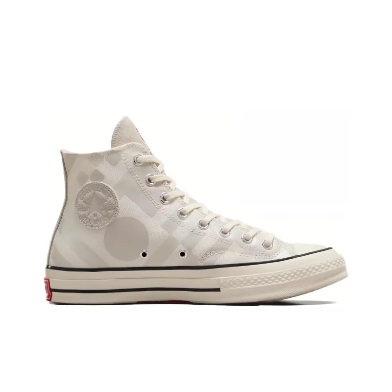 LIVERPOOL FC x Converse Chuck 70 Anti Slip Wear Resistant High Top Canvas Shoes Unisex White Gray-1