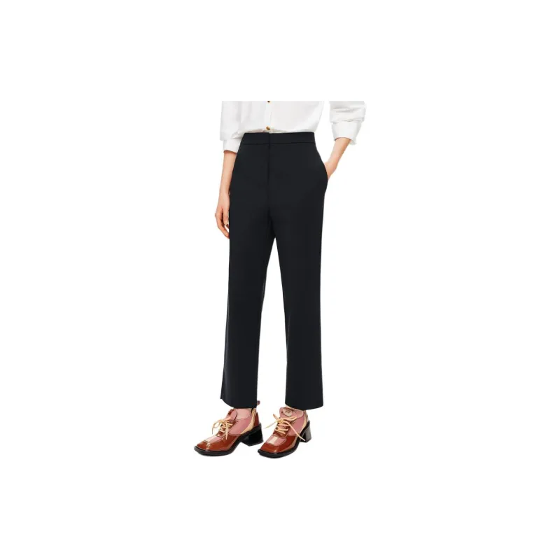 PSALTER Casual Pants Women's Navy Blue-2