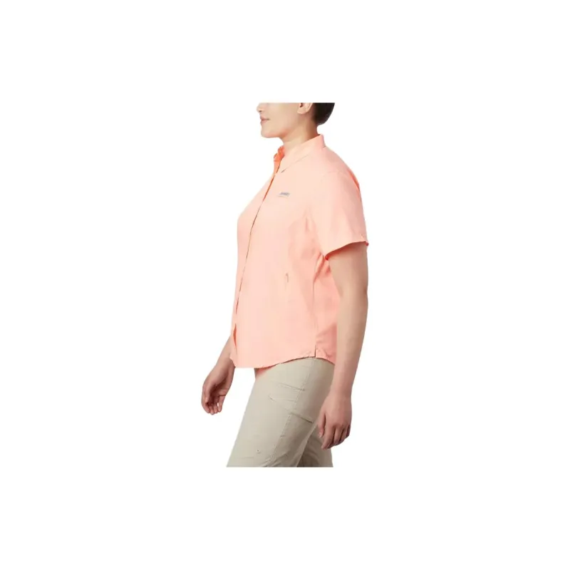 Columbia PFG Tamiami Shirts Women's Pink-2