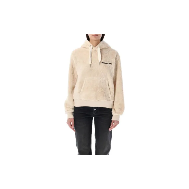 Marant ÉTOILE Maeva Logo embroidered Fleece Hoodie-2