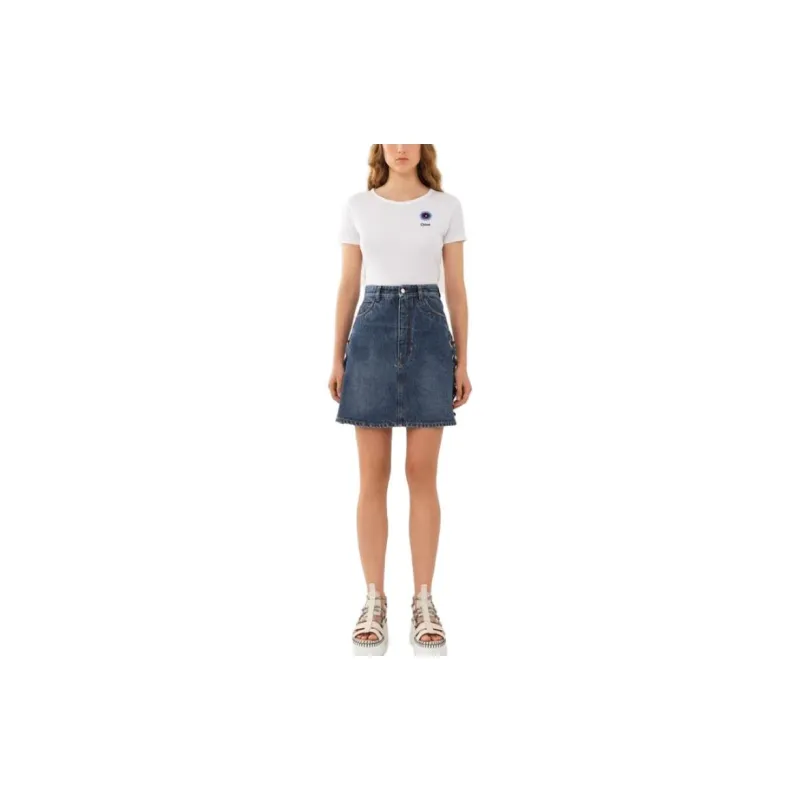 Chloé T Shirts Women's White-1