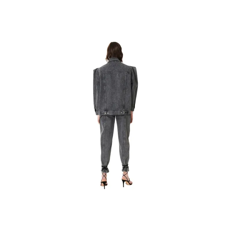 IRO NIGHT Denim Jacket Women's Dark Gray-2
