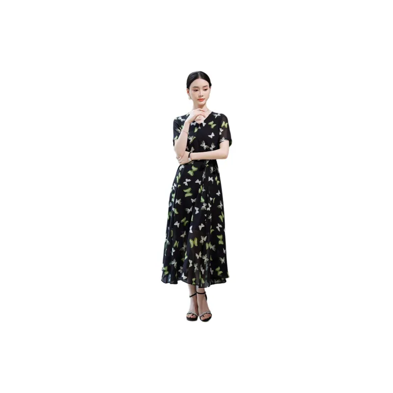 Hang Yi Court SS24 Short Sleeved Dresses Women's Image Color-1