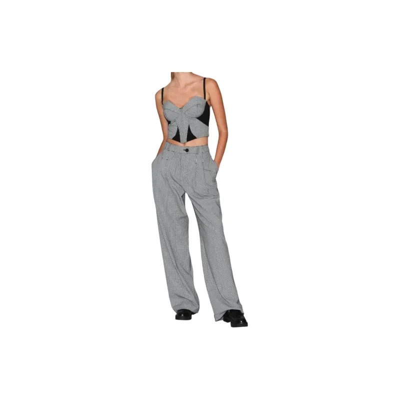 Fleur Du Mal Houndstooth pattern Trousers-1
