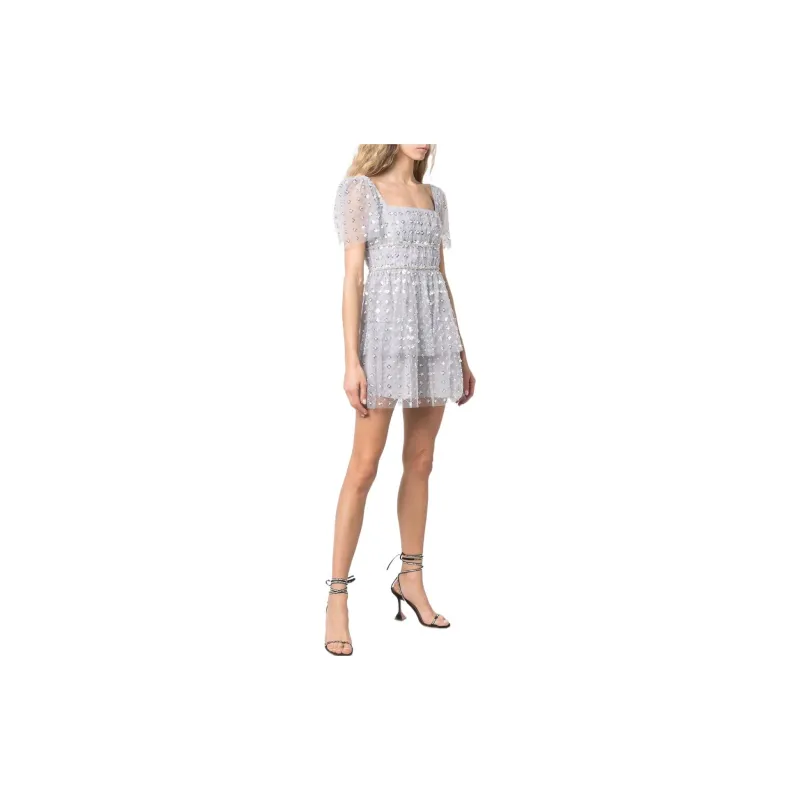 Self portrait Sequin embellished Tiered Mini Dress-3
