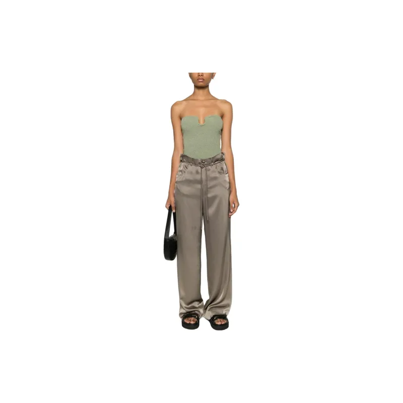 NANUSHKA Sato Satin finish Palazzo Pants-1