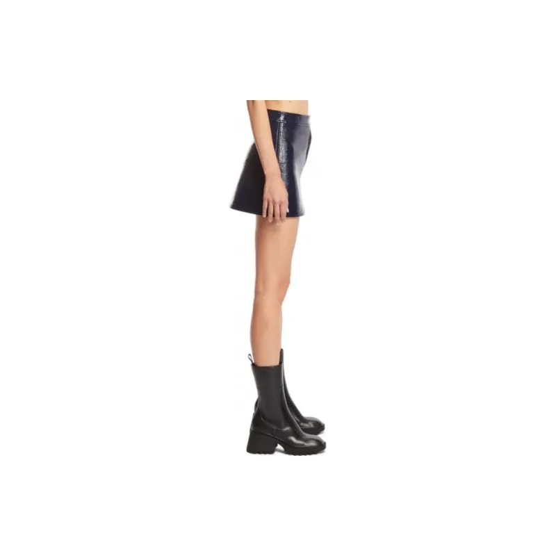 COURREGES Ellipse Vinyl Mini Skirt-4