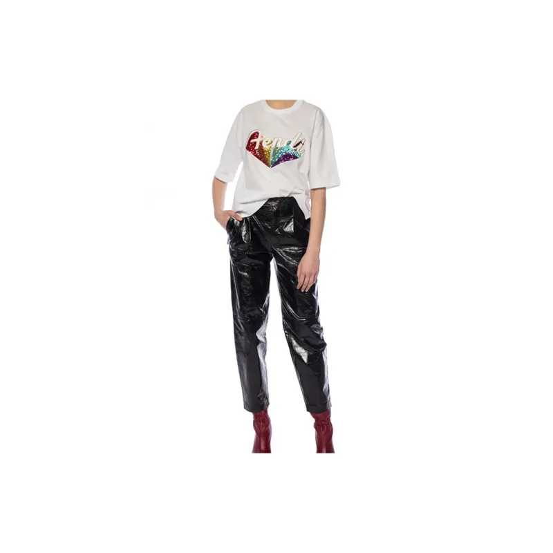 FENDI T Shirts Women's White-6