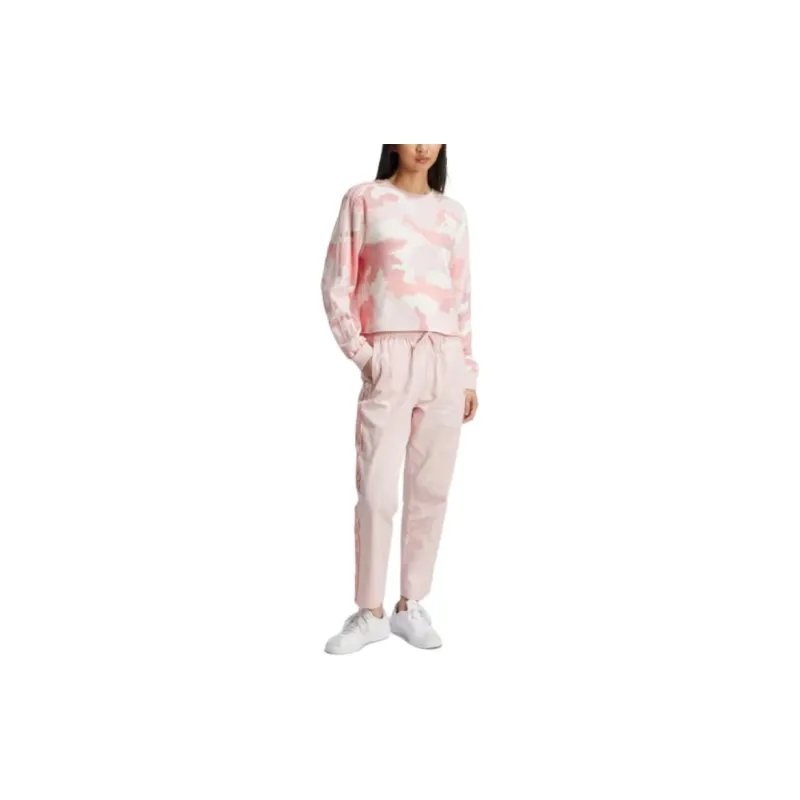 Adidas Free Shipping With AdiClub Essentials 3-Stripes Camo-Print Cropped Sweatshirt-3