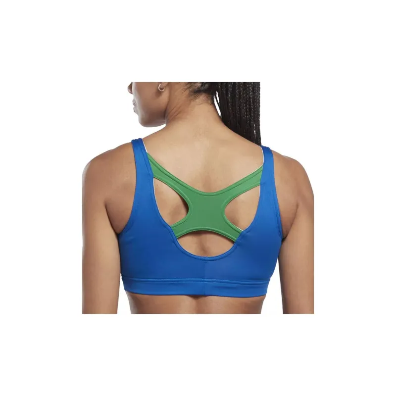 Reebok ID TRAIN BIG LOGO BRA Sports Underwear Women's Blue-5
