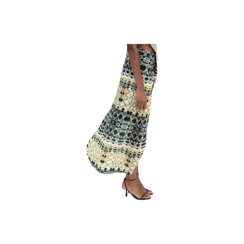 ZARA Casual Long Skirts Women's Multicolor-5