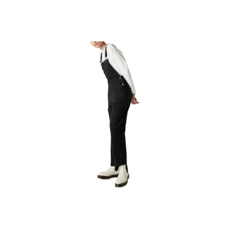 Dickies Duck Canvas Overalls Overalls Women's Black-2