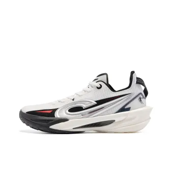 QIAODAN Fang Ci RISE 2.0 Basketball Shoes Men Low Top Black/Jordan White