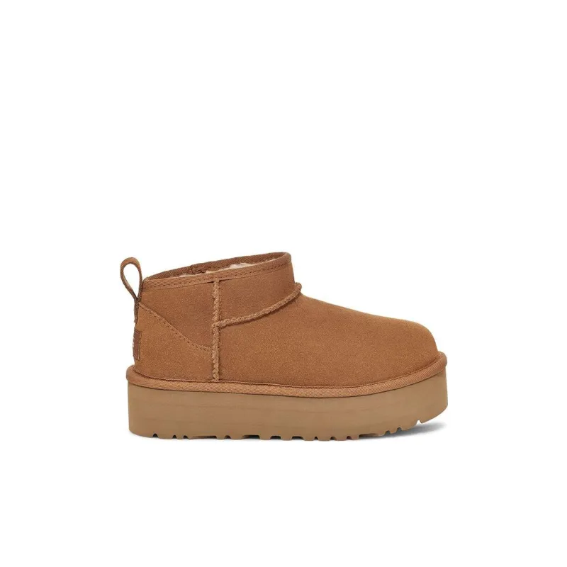 UGG Classic Ultra Mini Platform Boot Chestnut Kids-3