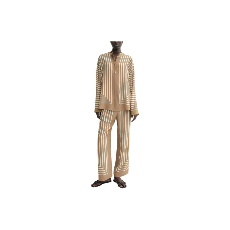 TOTEME Geometric print Silk Shirt-1