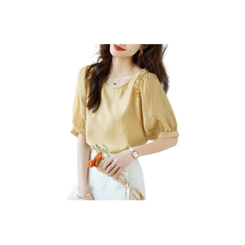 Mo Han Yi Mei Shirt Women's Champagne-1