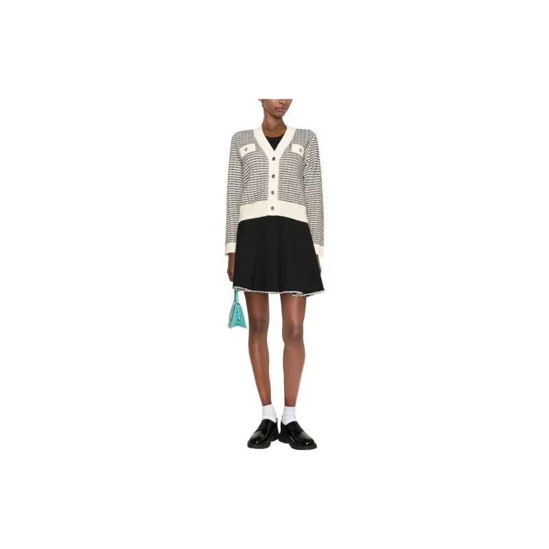 Sandro Striped V-neck Cardigan-1