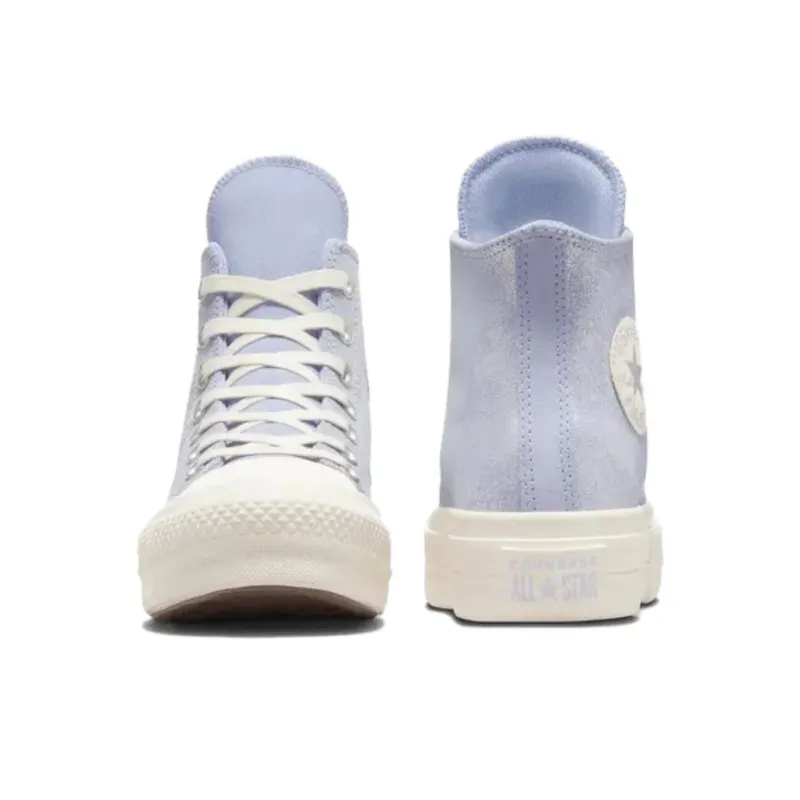 Converse Women's Chuck Taylor All Star Lift Platform High 'Suede Shimmer Lilac Pewter' Women's-3
