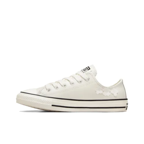 Converse Chuck Taylor All Star  Women's  Leather Low '3D Flowers - Vintage White'