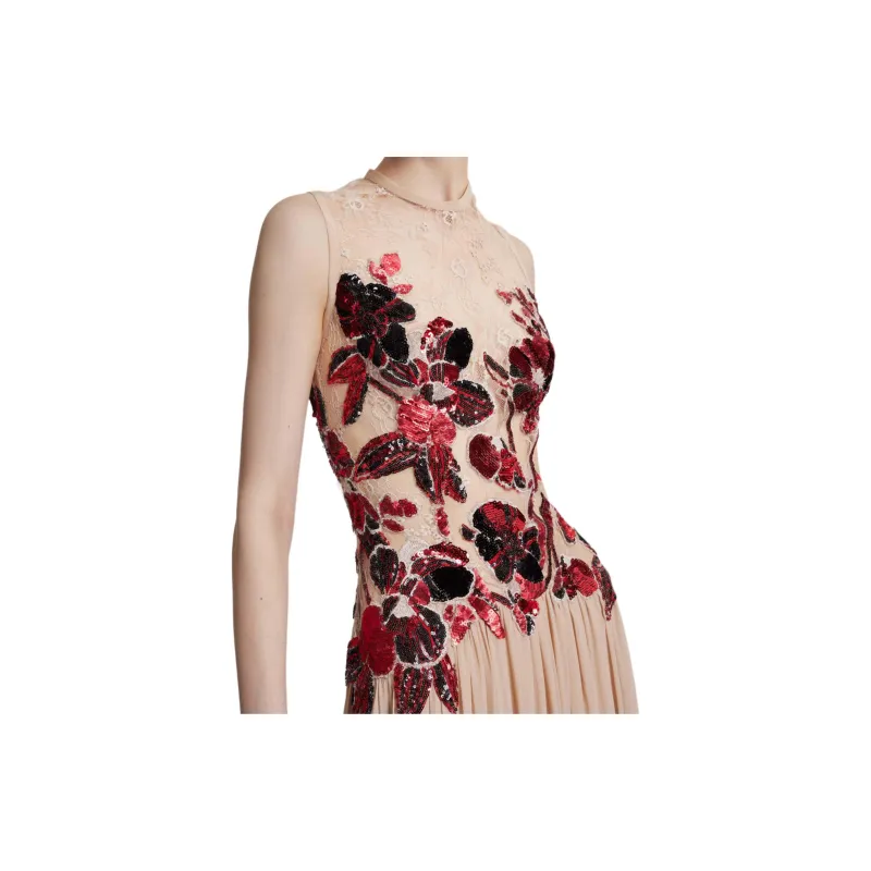 ELIE SAAB SS24 Slip Dresses Women's Lulu Magenta-3