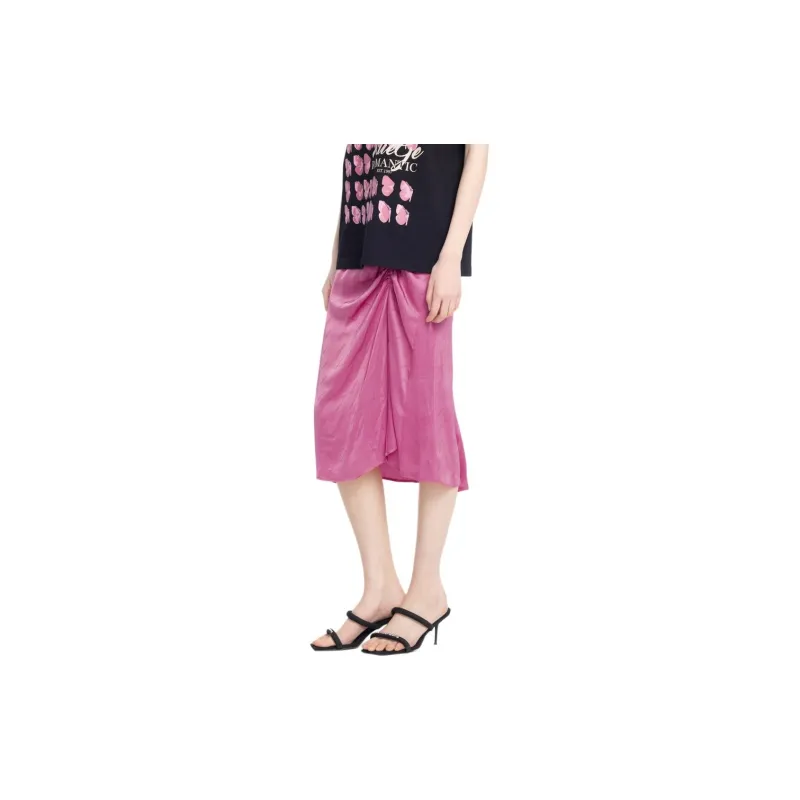 XG Casual Long Skirt Women's Rose Red-4