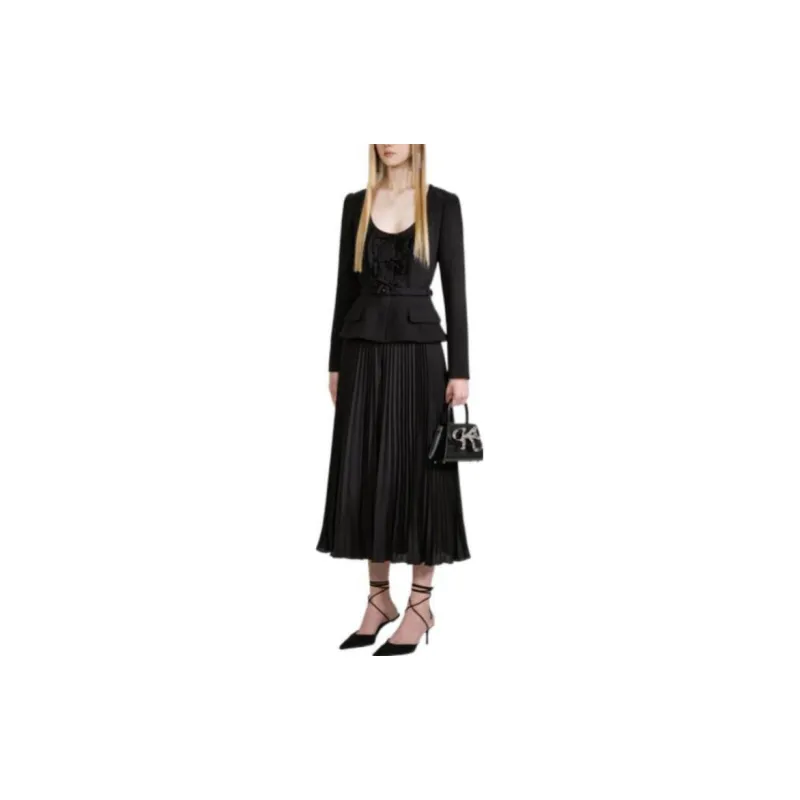 Self portrait FW22 Long Sleeved Dresses Women's Black-2