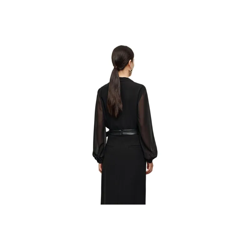 JZ. ANNAKRO Shirt Women's Plain Black-1