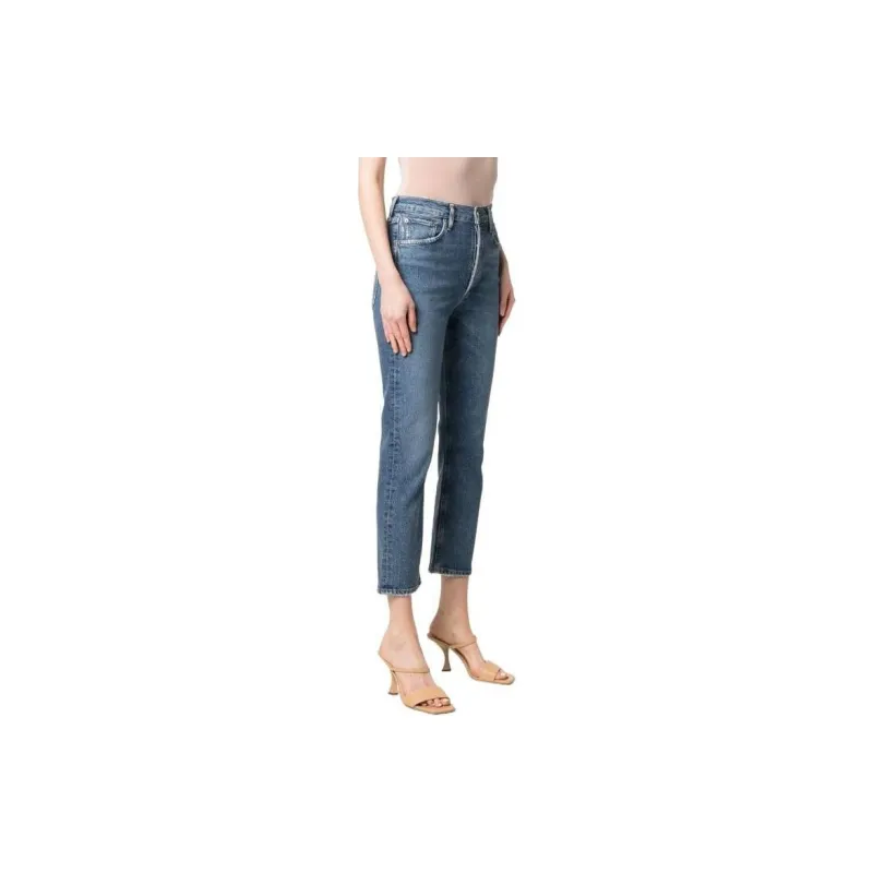 AGOLDE Riley High waisted Cropped Jeans-2