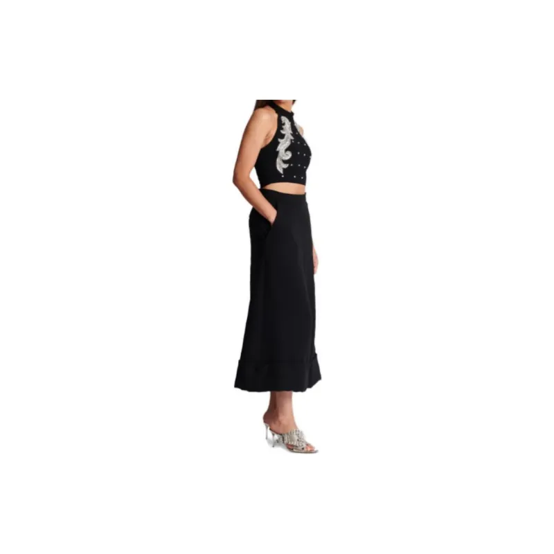 BALMAIN Culotte Virgin Wool Trousers-3