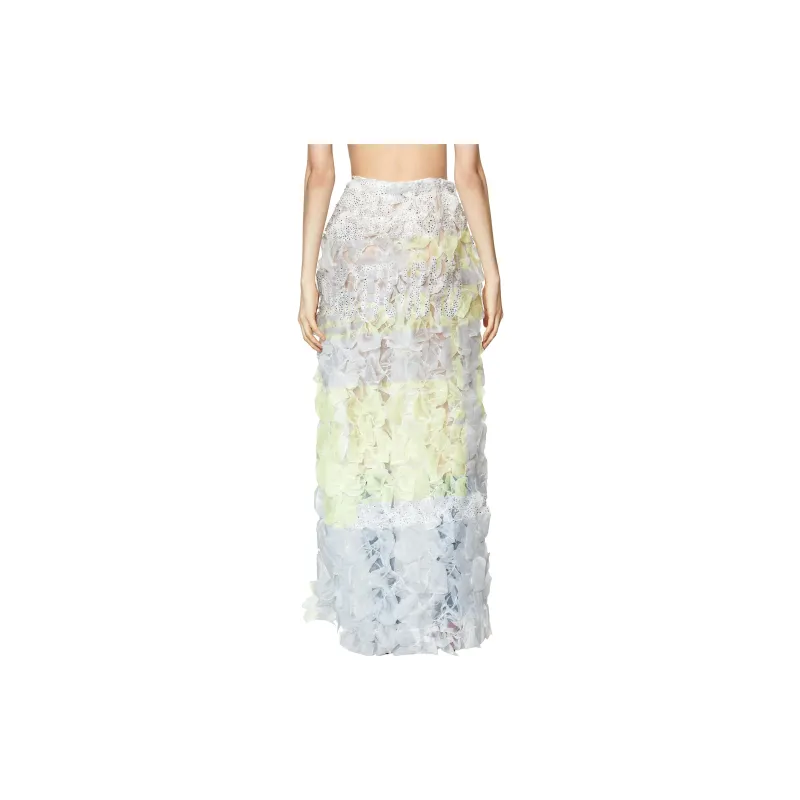 DIESEL Casual Long Skirts Women's White-3
