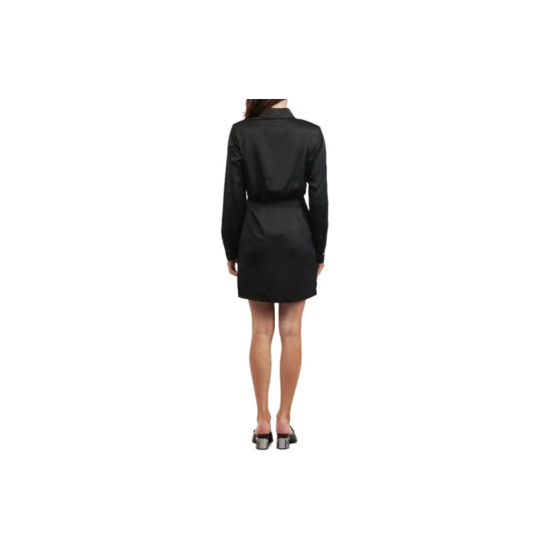 KARL LAGERFELD Long Sleeved Dress Women's Black-4