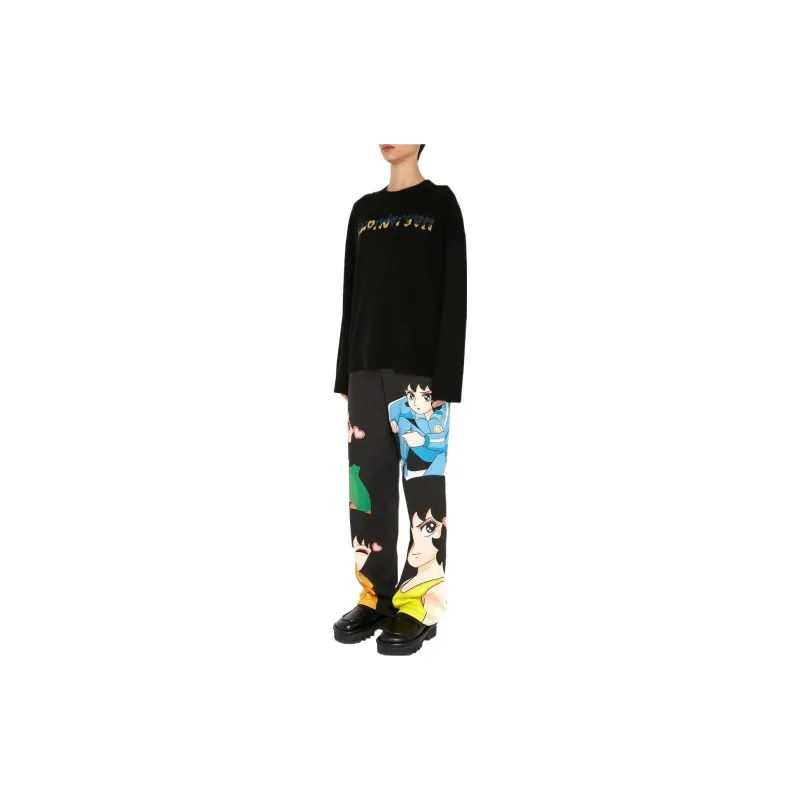 JW Anderson X Run Hany Logo Embellished Crewneck Jumper-3