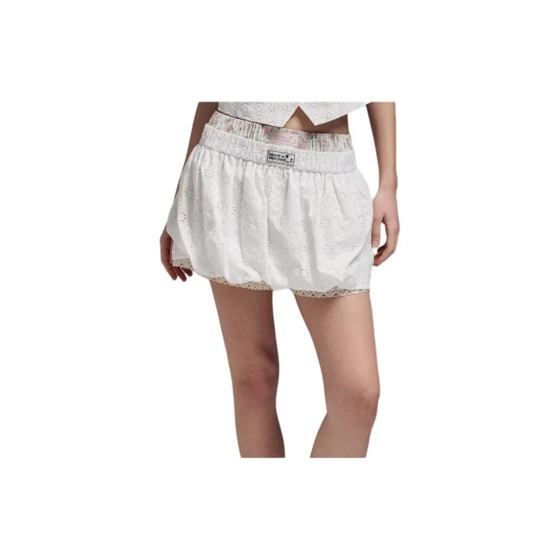 MARDI MERCREDI SS24 Casual Short Skirts Women's Ecru-2