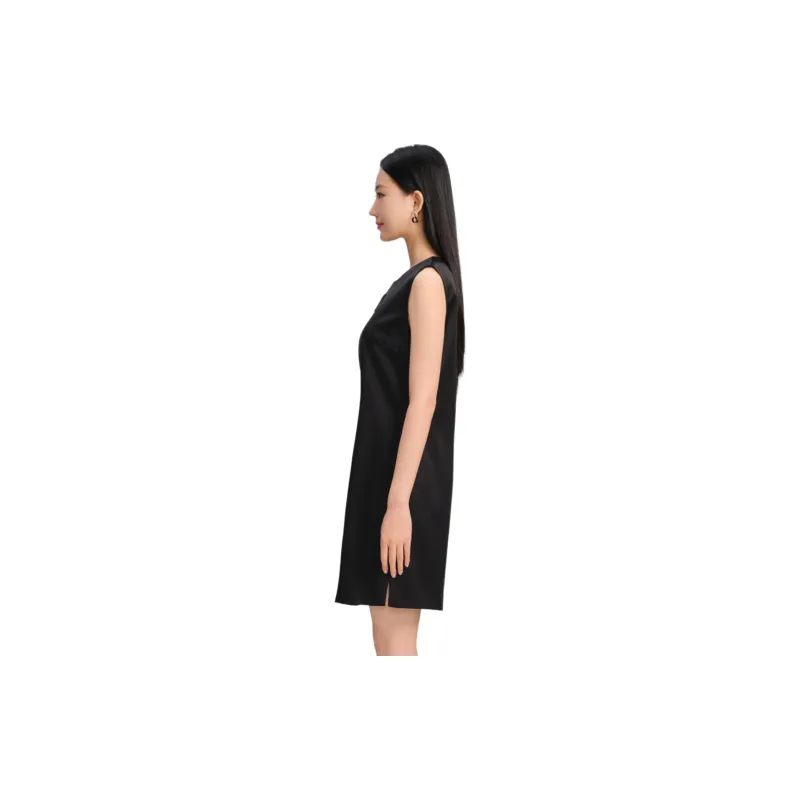 Blood Glitter Sleeveless Dress Women's Black-1