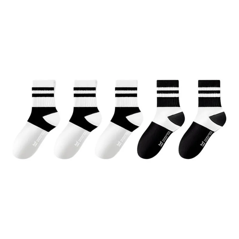 MIIOW Mid Calf Socks Unisex 5 Pack-13